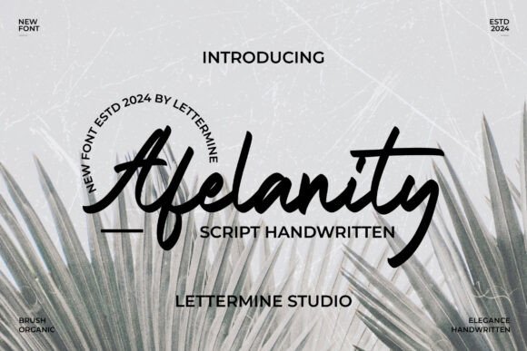 Afelanity: The Handwritten Script Font for Makers