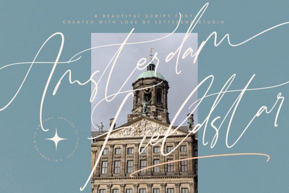 Amsterdam Fieldstar: A Refined Script Font for Editorial Design