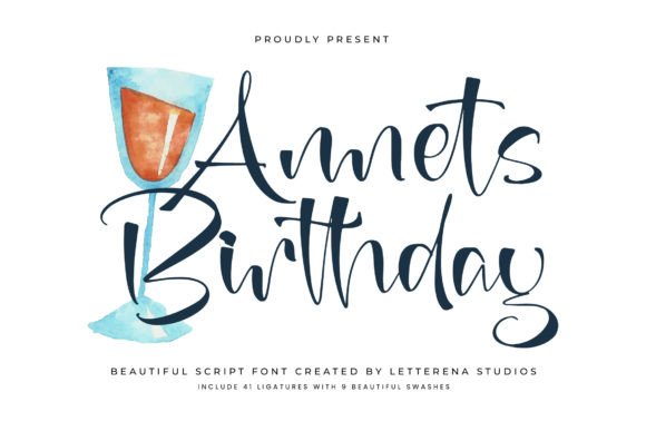 Annets Birthday Font Review for Social Campaigns