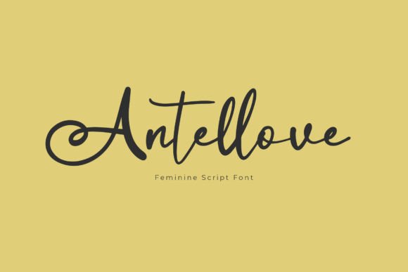 Antellove: A Feminine Script Font for Modern Web Design