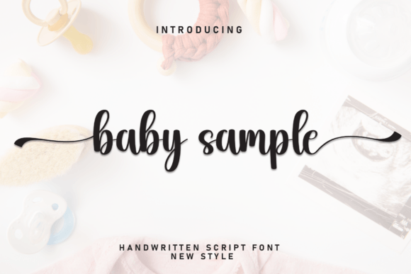 Baby Sample: A Script Font for Polished Brand Identity