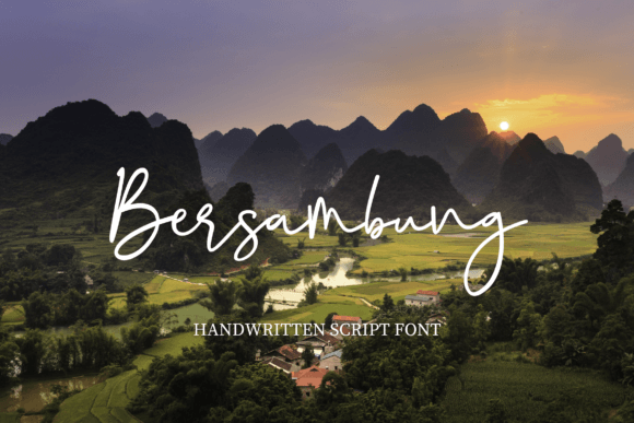 Bersambung Font: A Handwritten Script for Editorial Design