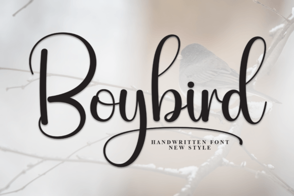 Boybird: A Handwritten Script Font for Editorial Design