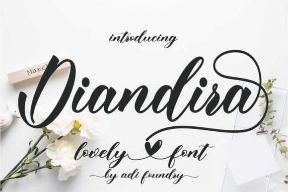 Diandira: A Refined Script Font for Modern Web Design