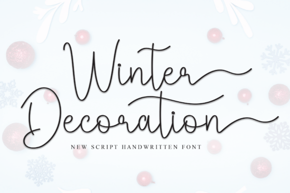 Elevate Your Brand with the Winter Decoration Font