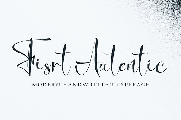 Fisrt Authentic: A Script Font for Real Brand Stories