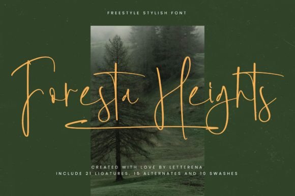 Foresta Heights: A Stylish Script Font for Editorial Design