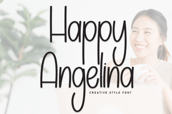 Happy Angelina: A Charming Script Font for Makers