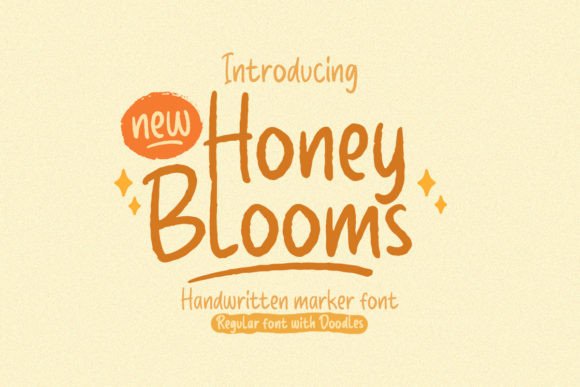 Honey Blooms: A Handwritten Font for Warm Brand Identity