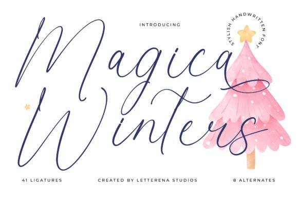 Magica Winters: A Charming Script Font for Makers
