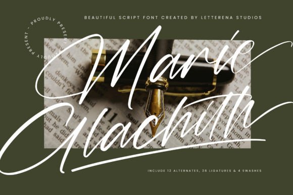 Marie Glachith: A Luxury Script Font for Modern Web Design