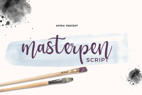 Masterpen: A Script Typeface for Editorial Elegance