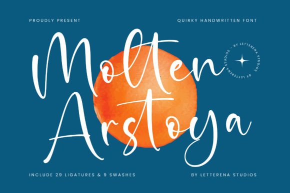 Molten Arstoya: A Quirky Script Font for Bold Branding