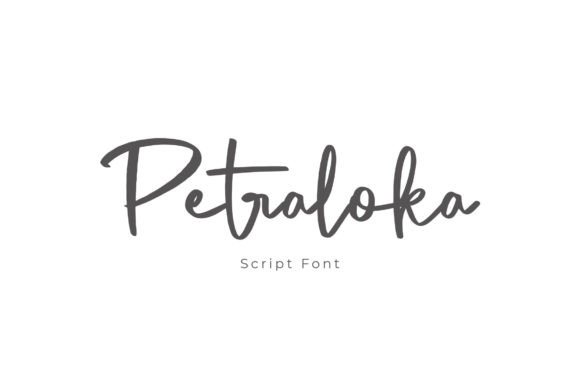 Petraloka Font: A Brush Script for Handmade Brands
