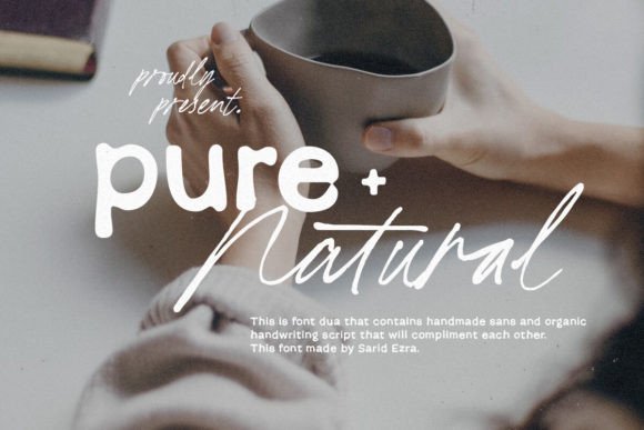 Pure Nature: A Handwritten Typeface for Modern Editorial Design