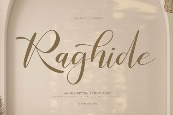 Raghide: A Natural Script Font for Editorial Design