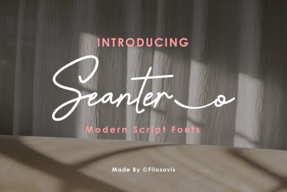 Seantero: A Stylish Script Font for Elegant Branding