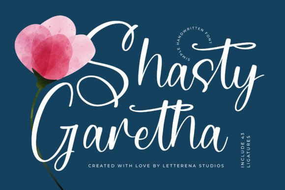 Shasty Garetha: A Handwritten Font for Brand Growth