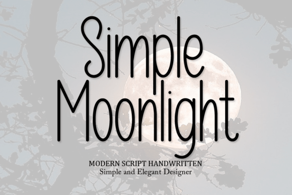 Simple Moonlight: A Handwritten Font for Authentic Brands